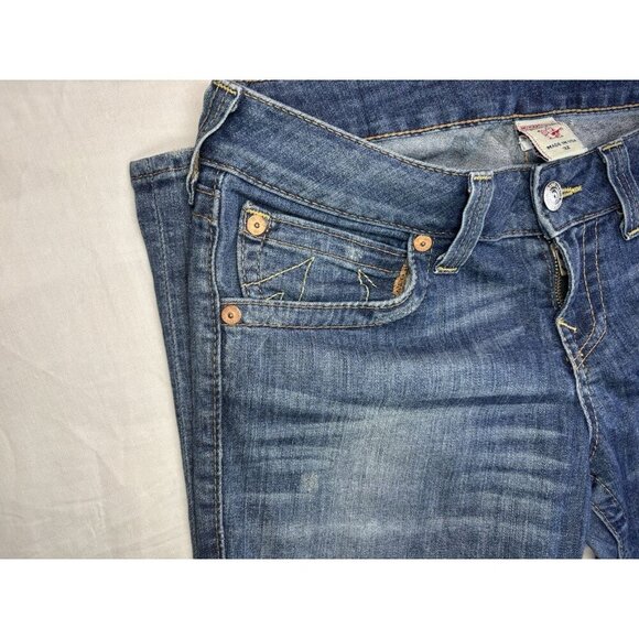 True Religion Dark Wash Denim Skinny Leg Jeans, Size 32 - Picture 4 of 5